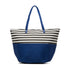 Borsa mare a righe con tasche esterne blu Lora Ferres, Borse e accessori Donna, SKU b511000082, Immagine 0